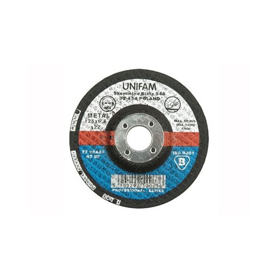Disc slefuit metale 125 x 6,0 x 22 mm Vorel 08126
