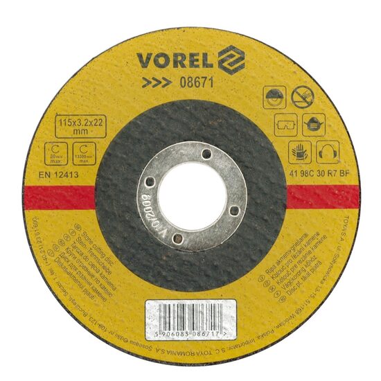 Disc taiat piatra 180 x 3,2 x 22 mm Vorel 08673