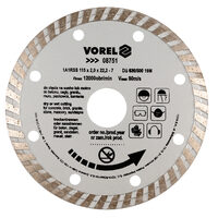 Disc diamantat turbo 110 mm Vorel 08750