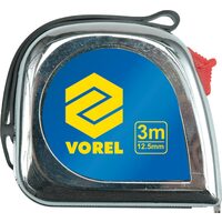 Ruleta 5 m x 12,5 mm /chrom/ Vorel 10500
