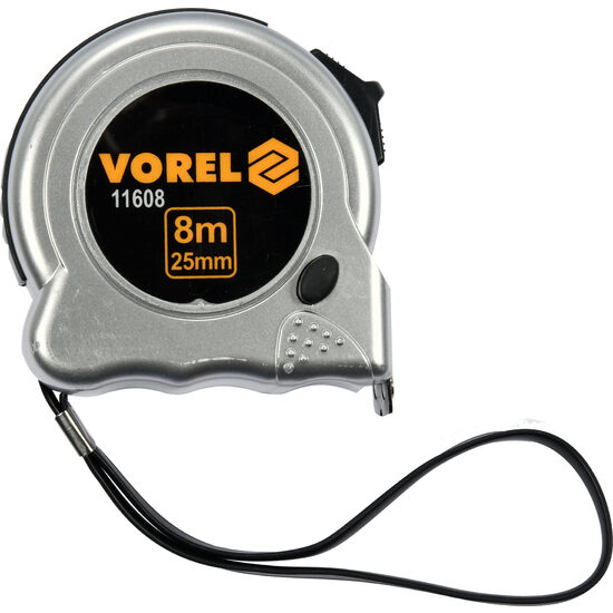 Ruleta panza 8 m, 25 mm cap magnetic Vorel 11608