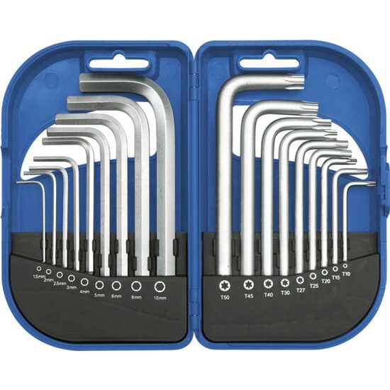 Set 18 chei torx CR-V 1.5 - 10 mm t10 - t50 Vorel 56479