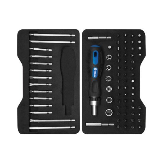 Set chei tubulare cu antrenor 77 buc Vorel 58630