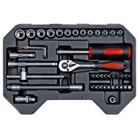 Trusa chei tubulare 45buc,1/4", antrenor Vorel 58651