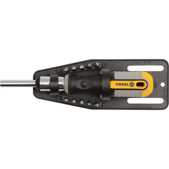 Set surubelnita cu clichet + biti 11 buc Vorel 64652