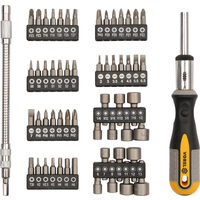 Set surubelnita cu clichet + biti 58 buc Vorel 64656