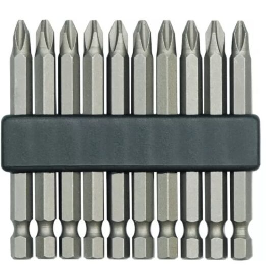 Set 10 bituri PH 3x50 mm, CR-V Vorel 65670