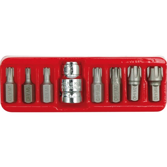 Trusa 8 piese bituri torx cr-v+adaptor Vorel 66453