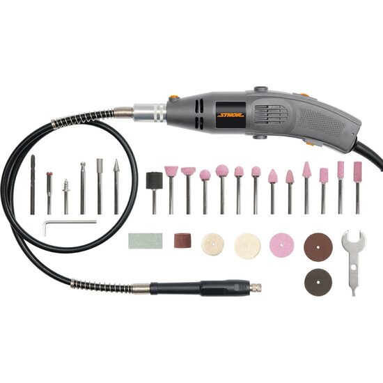 Minifreza electrica 130W - 40 accesorii Sthor 79317