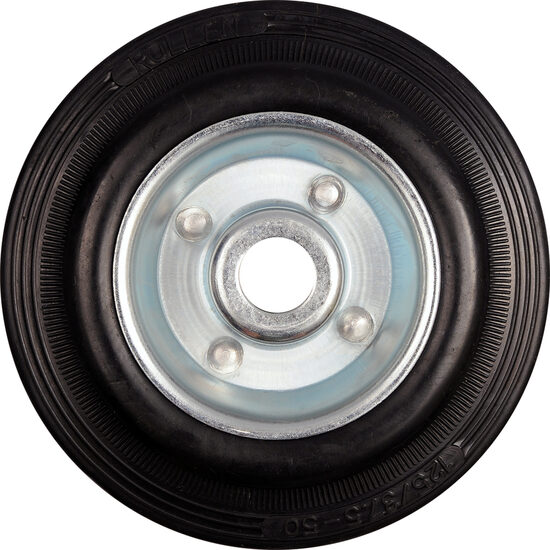 Roata de rezerva din cauciuc negru 100x26 mm Vorel 87462