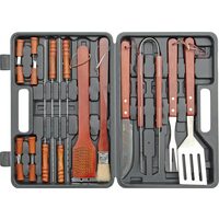 Set accesorii inox pentru gratar - 18 buc Vorel 99522