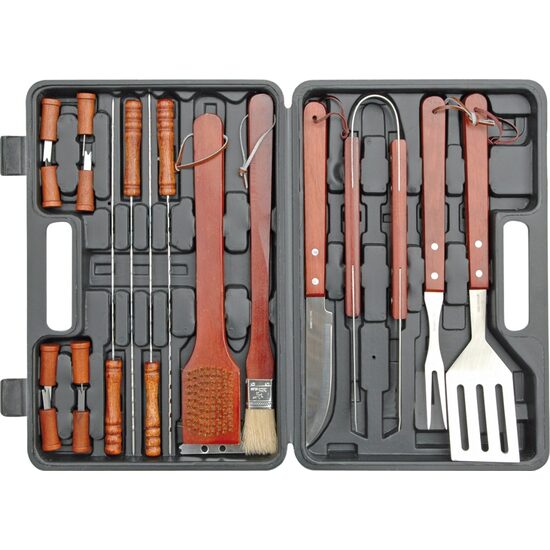 Set accesorii inox pentru gratar - 18 buc Vorel 99522