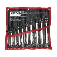 Set 10 chei inelare industriale cu cot 6 - 27 mm Yato YT-0250