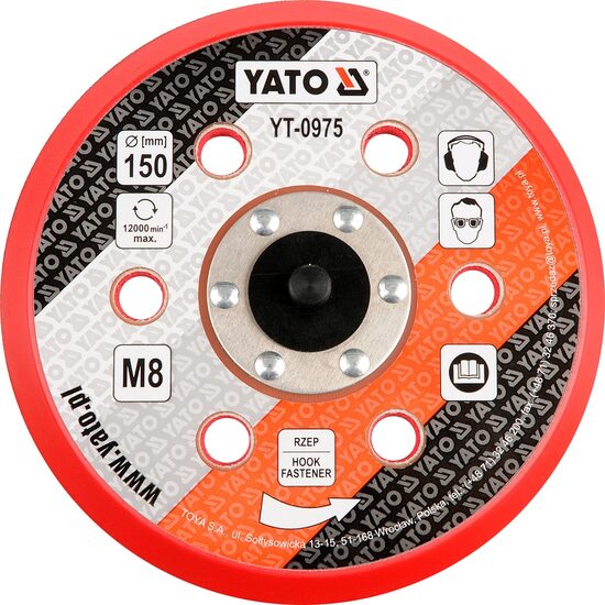 Disc pentru mașina de șlefuit pneumatică 150 mm Yato YT-0975