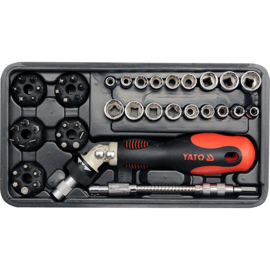 Set surubelnita flexibila+biti+tub 50buc Yato YT-2799