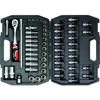 Trusa tubulare + antrenor 3/8", 58 buc Yato YT-3857