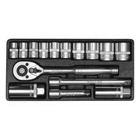 Trusa chei tubulare 3/8", 15 piese Yato YT-3863