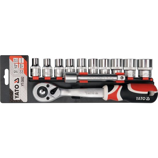 Trusa 12 tubulare 1/2" Yato YT-3882