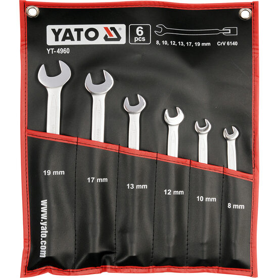 Set 6 chei fixe - tubulare cu articulatie Yato YT-4960