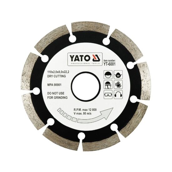 Disc diamantat segmente HS 110 mm Yato YT-6001