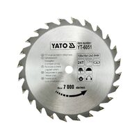 Disc fierăstrău wolfram pentru lemn 136 x 24 x 10 mm Yato YT-6051
