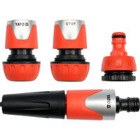 Stut furtun cu accesorii robinet 1/2", 4 buc Yato YT-99820