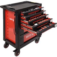 Dulap cu scule profesional 7 sertare echipat complet cu 211 piese Yato YT-55290