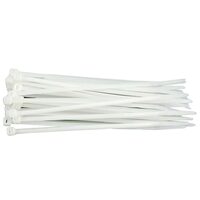 Coliere plastic 300 x 3.6 mm 100 buc alb Vorel 73885