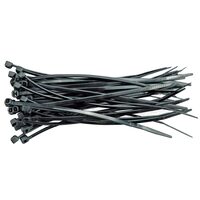 Coliere plastic 300 x 3.6 mm 100 buc negru Vorel 73895