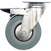 Roata pivotanta cu frina din cauciuc gri 75 x 21 x 104 mm Vorel 87382