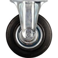 Roata fixa din cauciuc negru 75 x 23 x 97 mm Vorel 87301