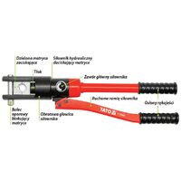 Presa hidraulica manuala 12t 16 - 240 mm Yato YT-22861