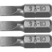 Set 3 biti 1/4 5x25mm Sthor 65481