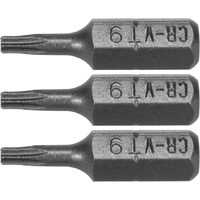 Set 3 biti torx 1/4 t9x25mm Sthor 65491