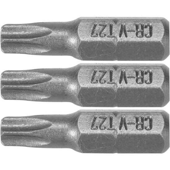 Set 3 biti torx 1/4 t25x25mm Sthor 65496