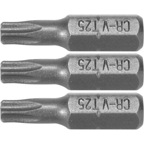 Set 3 biti torx 1/4 t20x25mm Sthor 65495