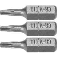 Set 3 biti torx 1/4 t10x25mm Sthor 65492