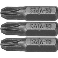 Set 3 biti 1/4 PZ 3x25mm Sthor 65472