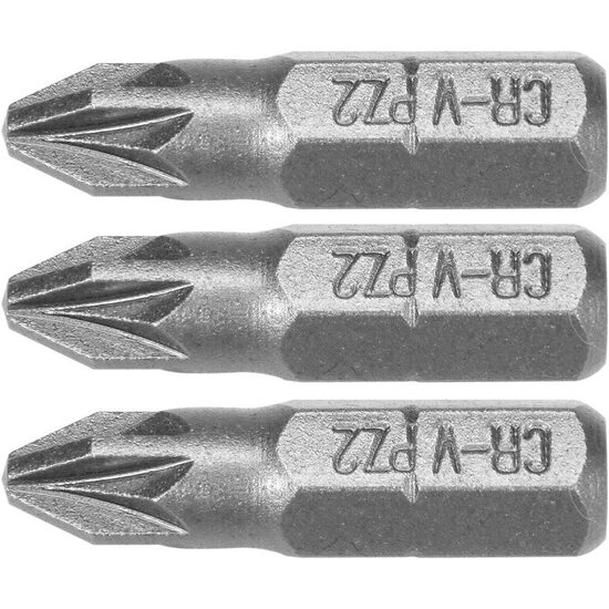 Set 3 biti 1/4 PZ 2x25mm Sthor 65471