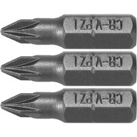 Set 3 biti 1/4 PZ 1x25mm Sthor 65470