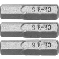 Set 3 biti 1/4 h6 x 25mm Sthor 65504