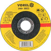 Disc debitat metale 115 x 2.5 x 22 mm Vorel 08633