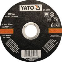 Disc debitat metale 115 x 1,2 x 22mm Yato YT-5920