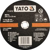 Disc debitat metal 230 x 3.2 x 22 mm Yato YT-6112