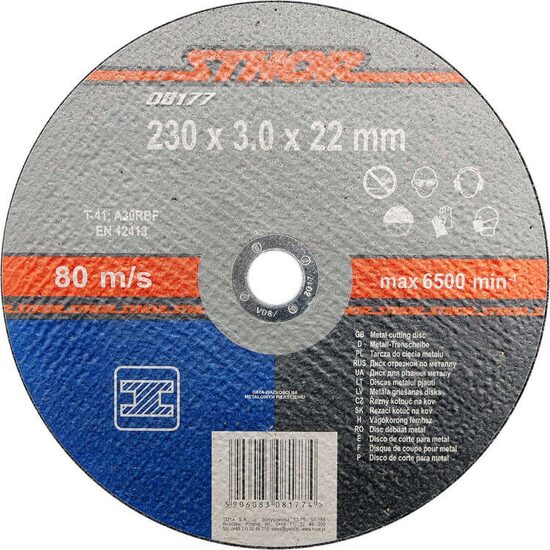 Disc debitat metale 230 x 3 x 22 mm Sthor 08177