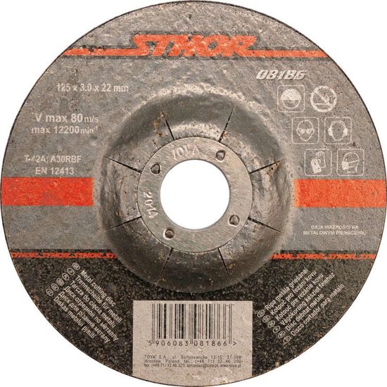 Disc debitat metale 125 x 3 x 22 mm Sthor 08186