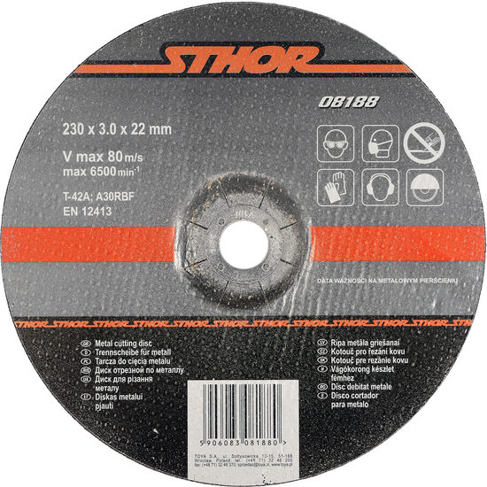Disc debitat metale 230 x 3 x 22 mm Sthor 08188
