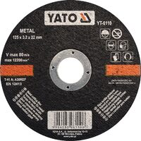 Disc debitat metal 125 x 3.2 x 22 mm Yato YT-6110