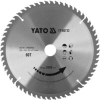 Disc circular pentru lemn 255X60TX30 mm Yato YT-60733