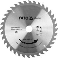 Disc circular pentru lemn 255X36TX30 mm Yato YT-60732